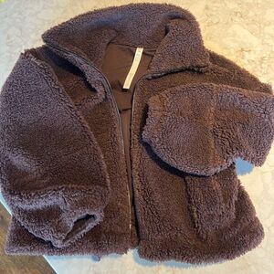 COPY - Lululemon Sherpa full zip bomber jacket size 4
